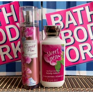 Bath&body works Sweet pea fragrance mist&body lotion